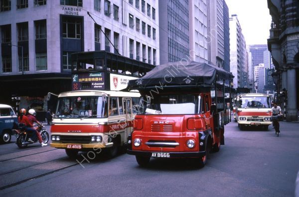 Traffic & Double Decker Tram, Central, Hong Kong
